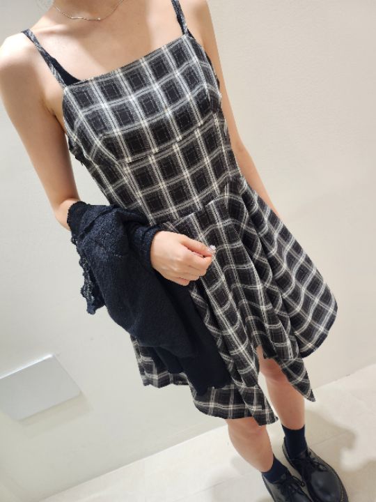 FEMME東大門㊣直郵女裝新品時尚人氣25秋冬套裝套裝格紋開衫FEMME套裝