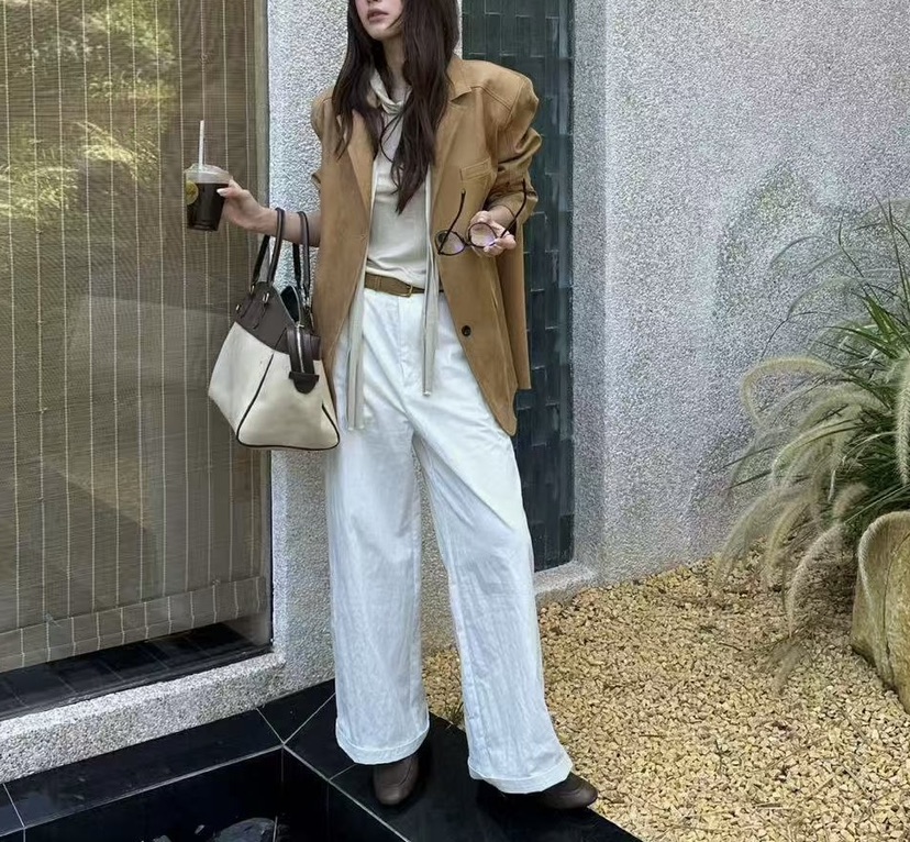 BYME韓國代購㊣女士新款25秋冬時尚熱賣推薦夾克倫敦絨面革BYME夾克