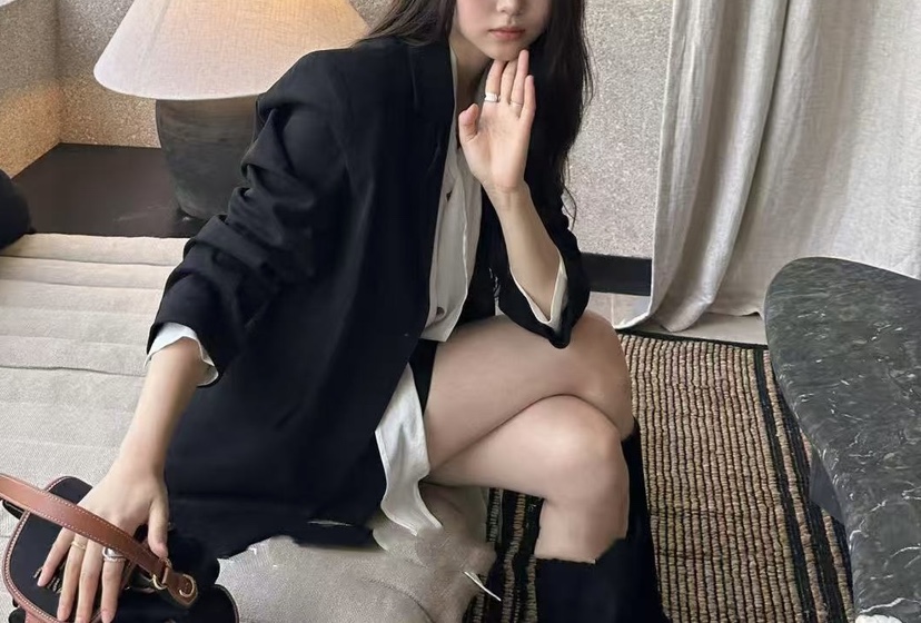 BYME韓國代購㊣女士新款25秋冬時尚熱賣推薦夾克倫敦絨面革BYME夾克