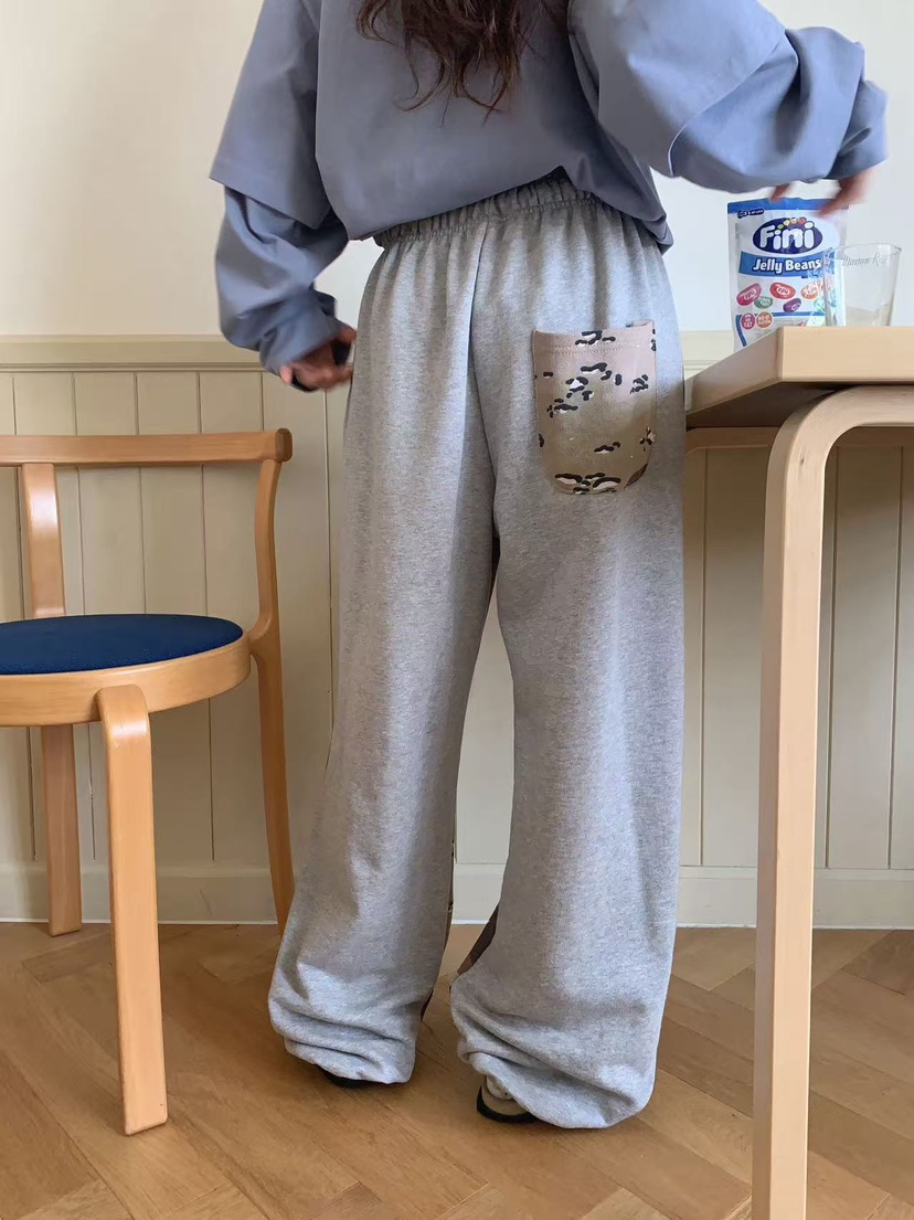 TOLL韓國代購㊣女士新款時尚休閑熱賣真品25秋冬休閑褲迷彩TOLL休閑褲