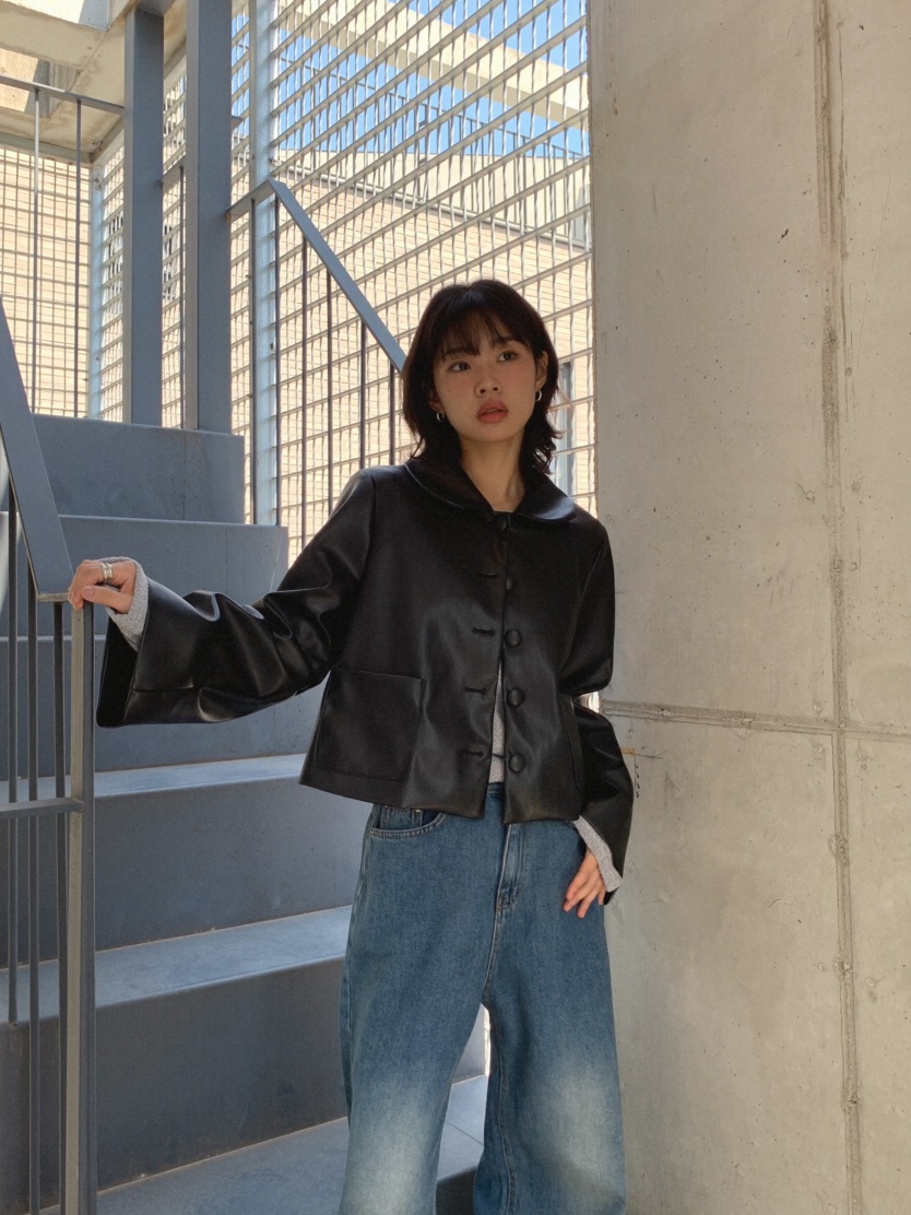 MOSMOS韓國直郵㊣女裝新款時尚熱賣人氣真品職業休閑25秋冬夾克MOSMOS夾克