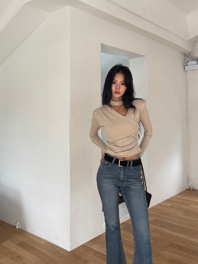 FOUREIGHT韓國直郵㊣女裝新款職業熱賣時尚休閑推薦長袖T恤FOUR EIGHT長袖T恤