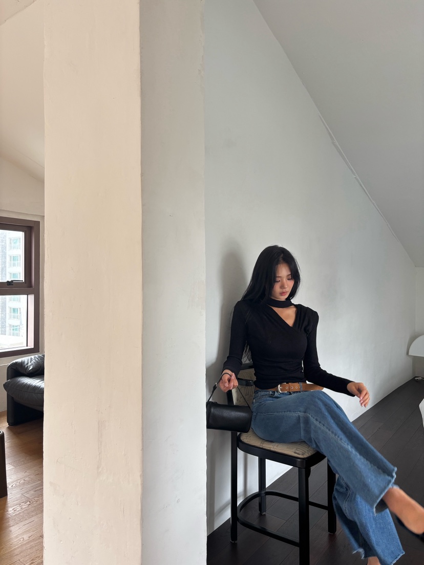 FOUREIGHT韓國直郵㊣女裝新款職業熱賣時尚休閑推薦長袖T恤FOUR EIGHT長袖T恤