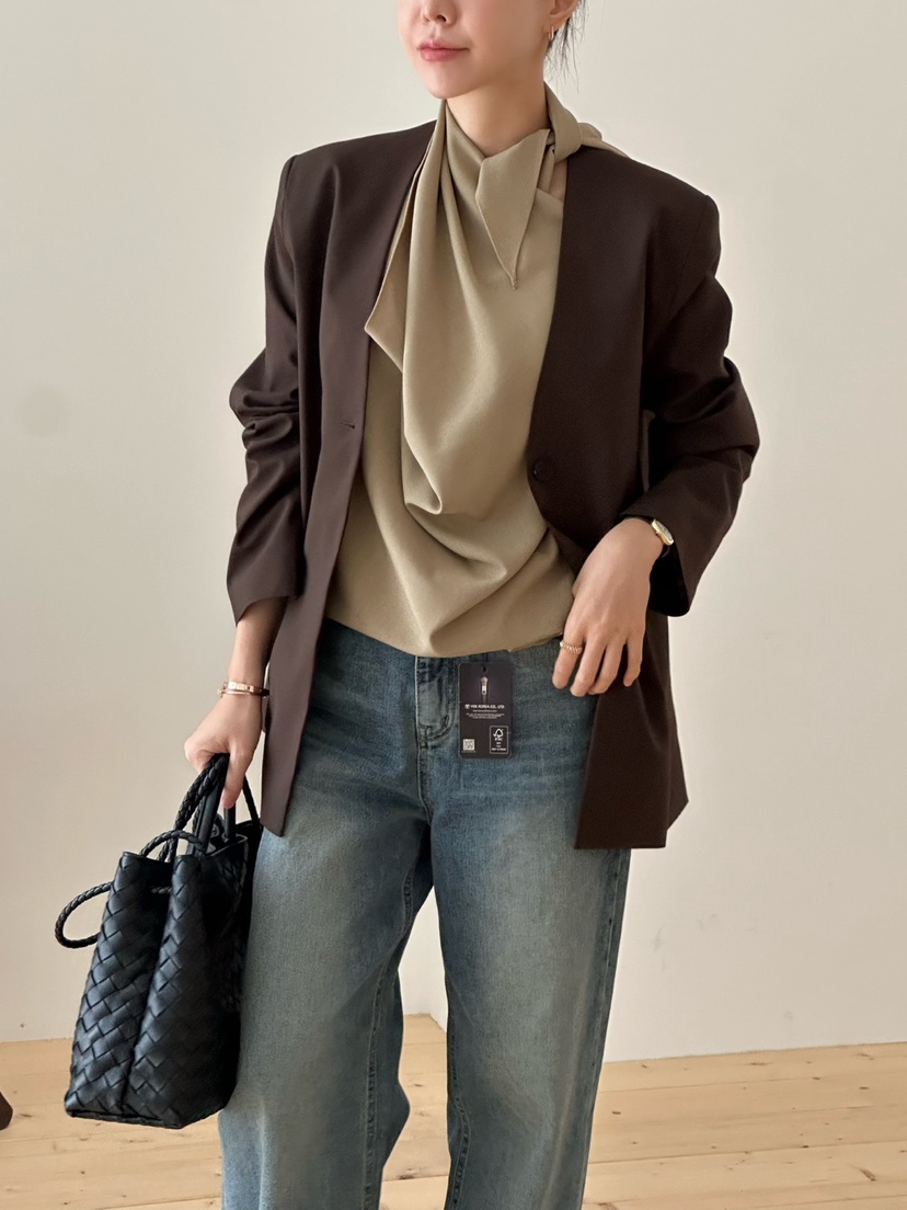 LE VASE東大門㊣直郵女裝新款時尚人氣休閑推薦夾克不含內搭LE VASE夾克
