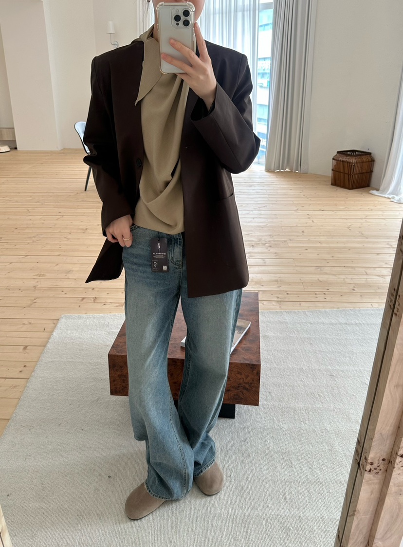 LE VASE東大門㊣直郵女裝新款時尚人氣休閑推薦夾克不含內搭LE VASE夾克