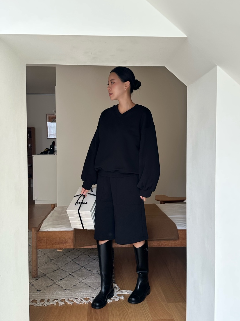 LE VASE韓國代購㊣女士新款推薦時尚職業25秋冬真品休閑短褲LE VASE短褲