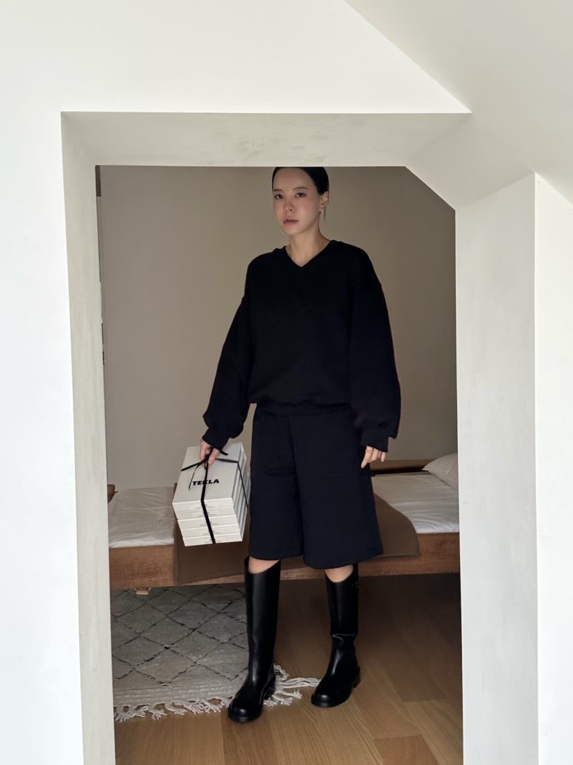 LE VASE韓國代購㊣女士新款推薦時尚職業25秋冬真品休閑短褲LE VASE短褲