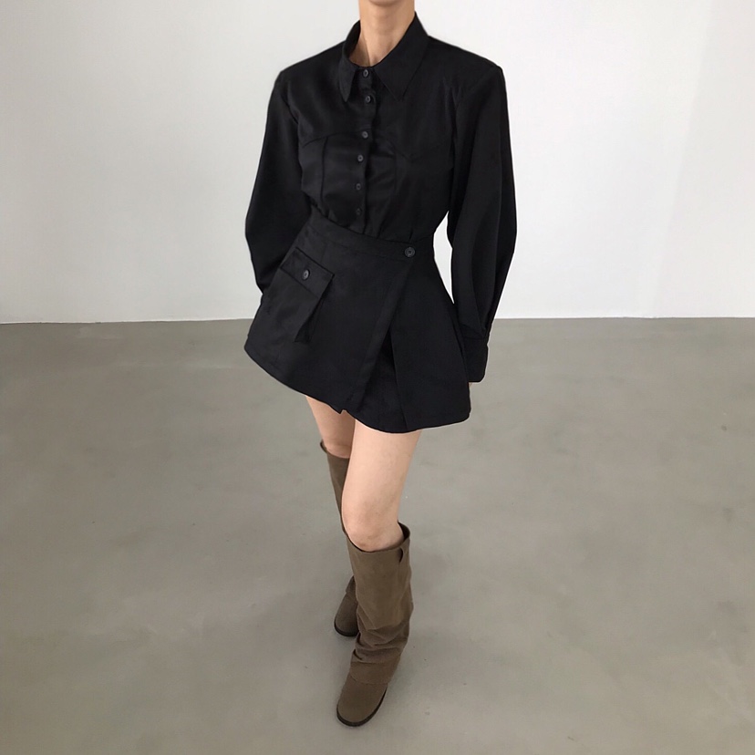 2TWO MOON東大門㊣實拍女裝新品推薦人氣真品25秋冬套裝裹身裙2TWO MOON套裝圖色2