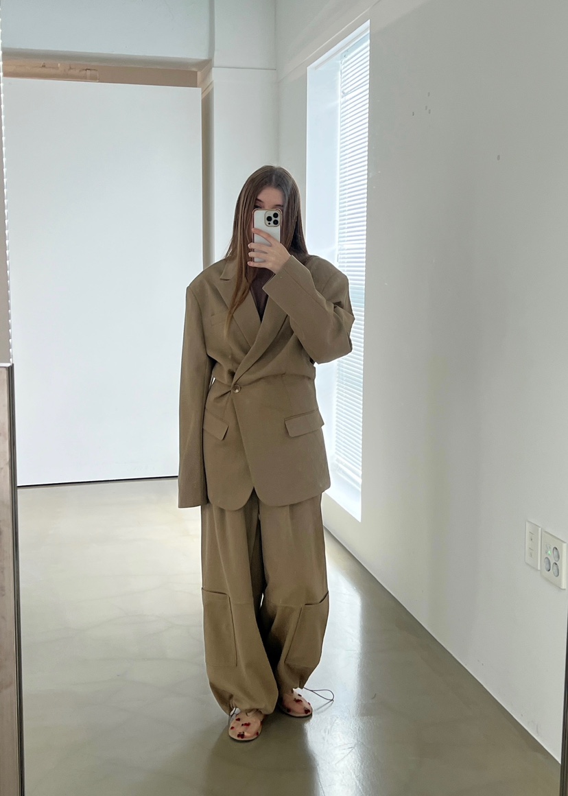 ANOTHER AVENUE東大門㊣代購女士新品25秋冬時尚職業休閑褲ANOTHER AVENUE休閑褲