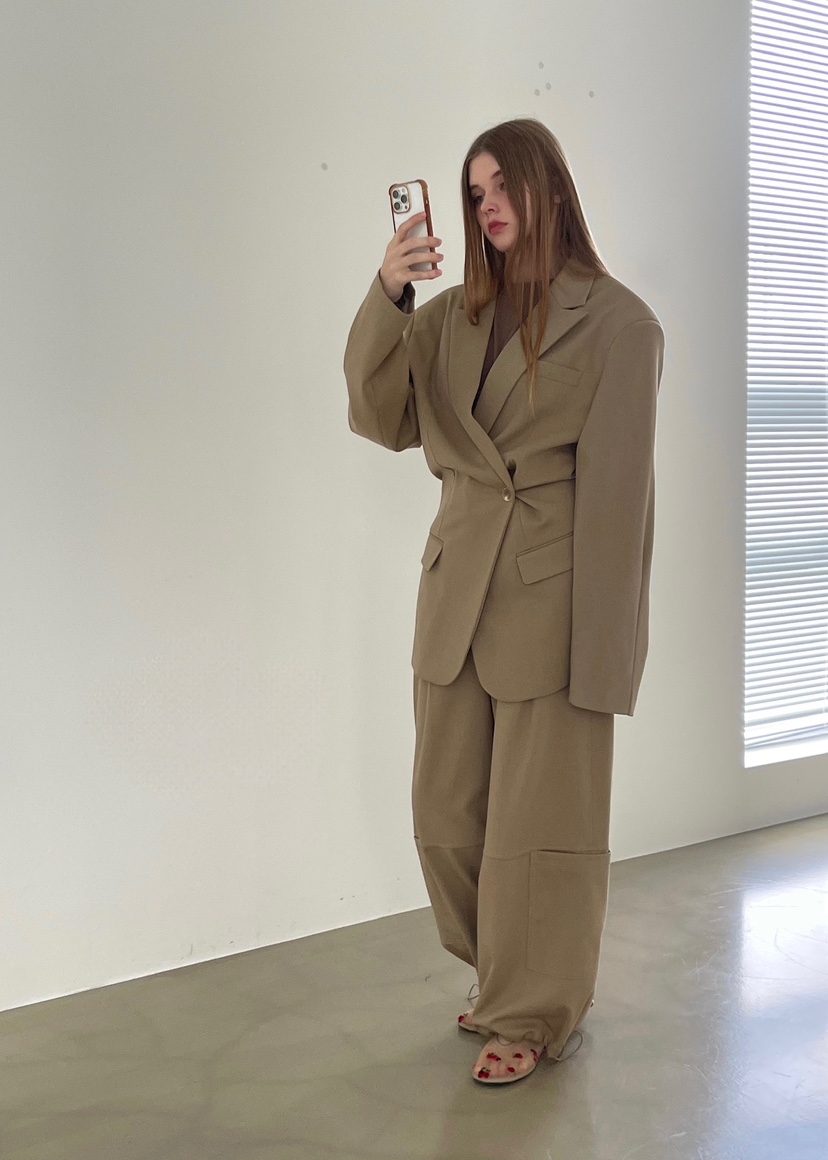 ANOTHER AVENUE東大門㊣代購女士新品25秋冬時尚職業休閑褲ANOTHER AVENUE休閑褲