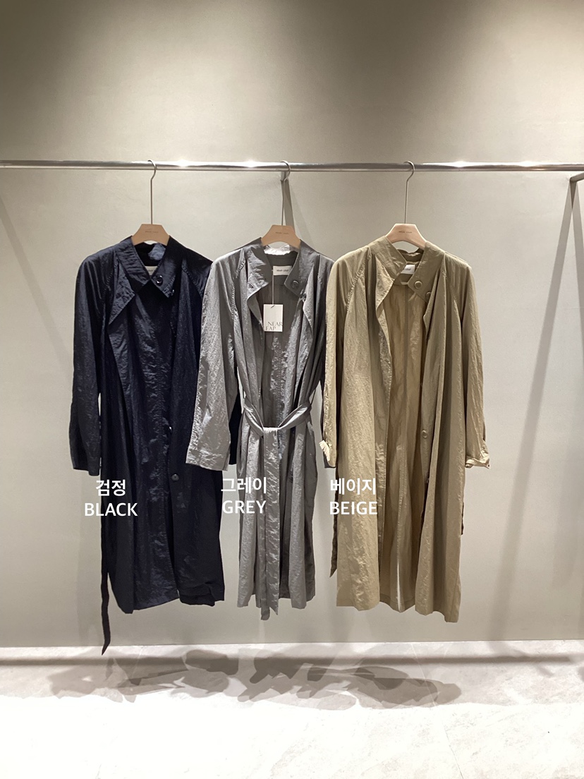 NEAR LEAP-P韓國直郵㊣女裝新款時尚真品熱賣長款風衣含腰帶NEAR LEAP長款風衣