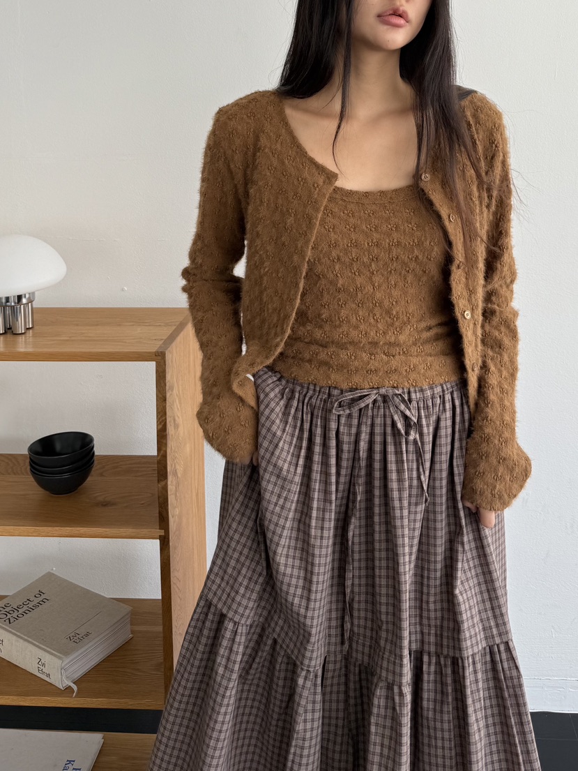 A P-STUDIO東大門㊣實拍女士新款人氣熱賣時尚針織衫開衫A P-STUDIO針織衫