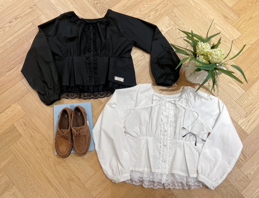 BOUTIQUE-L東大門㊣實拍女裝新品人氣休閑推薦時尚襯衫蕾絲衫BOUTIQUE-L襯衫/蕾絲衫