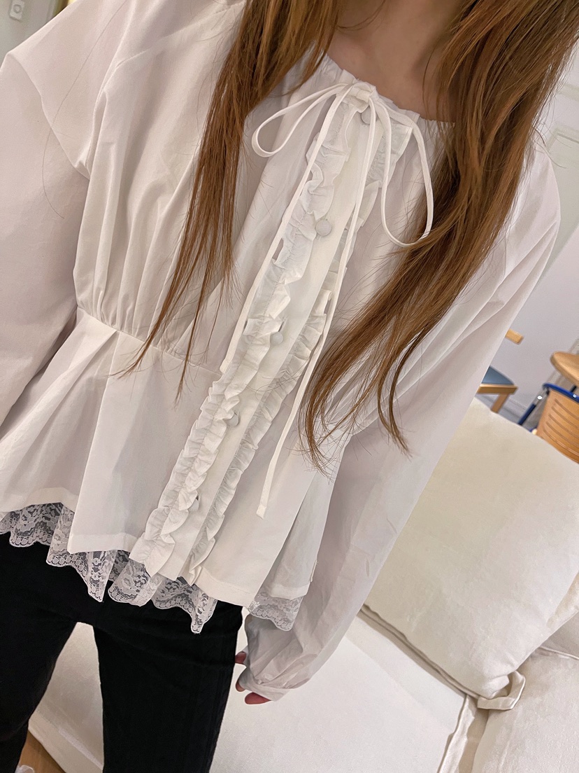 BOUTIQUE-L東大門㊣實拍女裝新品人氣休閑推薦時尚襯衫蕾絲衫BOUTIQUE-L襯衫/蕾絲衫