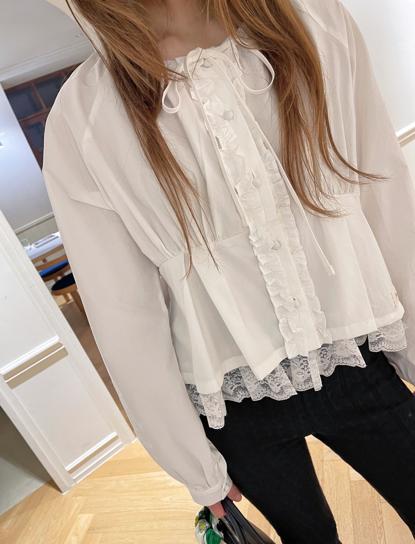 BOUTIQUE-L東大門㊣實拍女裝新品人氣休閑推薦時尚襯衫蕾絲衫BOUTIQUE-L襯衫/蕾絲衫圖色2