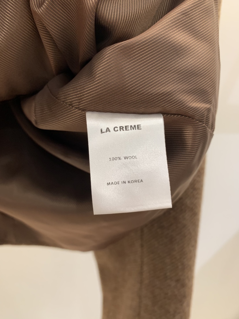 LA CREME東大門㊣直郵女士新款25秋冬真品休閑熱賣夾克細羊毛LA CREME夾克