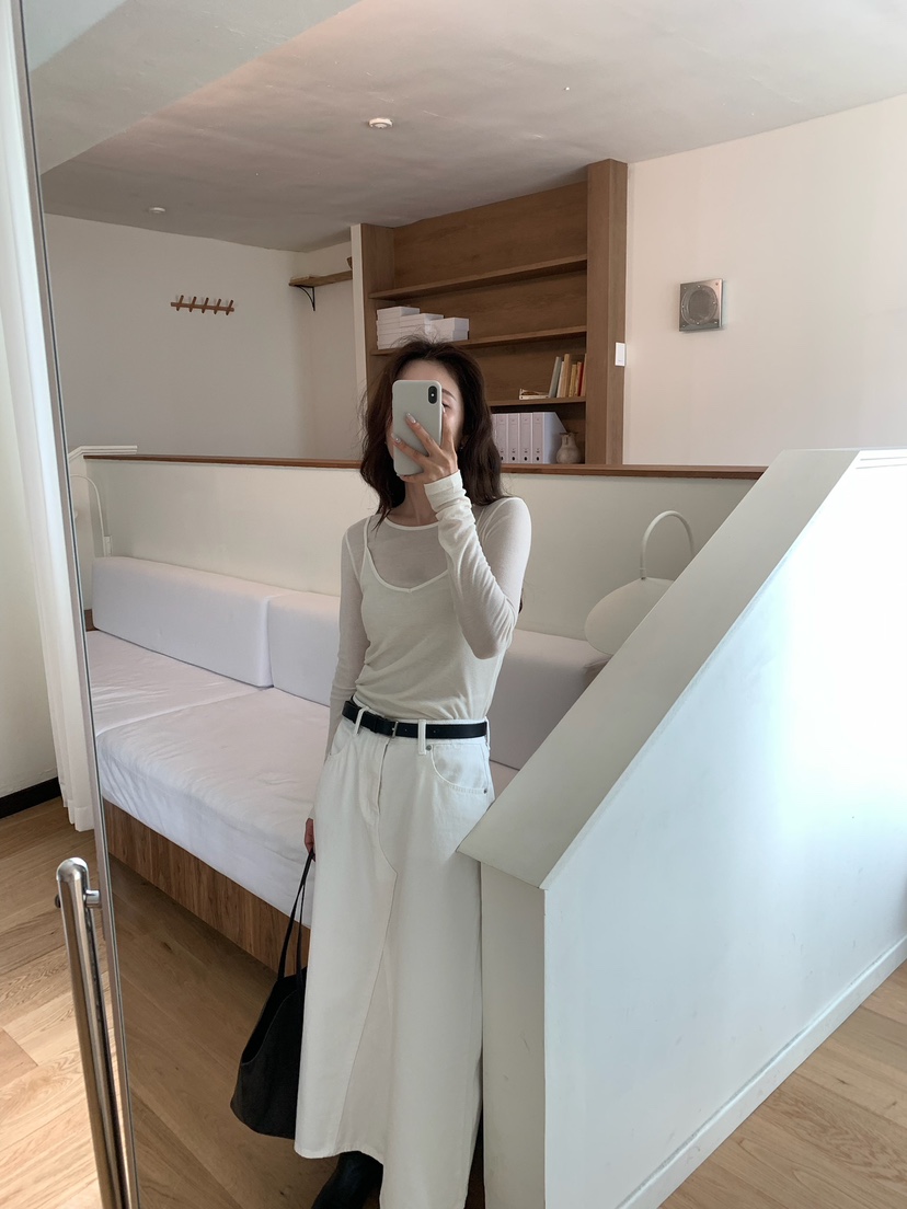 BLEECKER東大門㊣直郵女裝新品休閑25秋冬職業推薦人氣長袖T恤BLEECKER長袖T恤