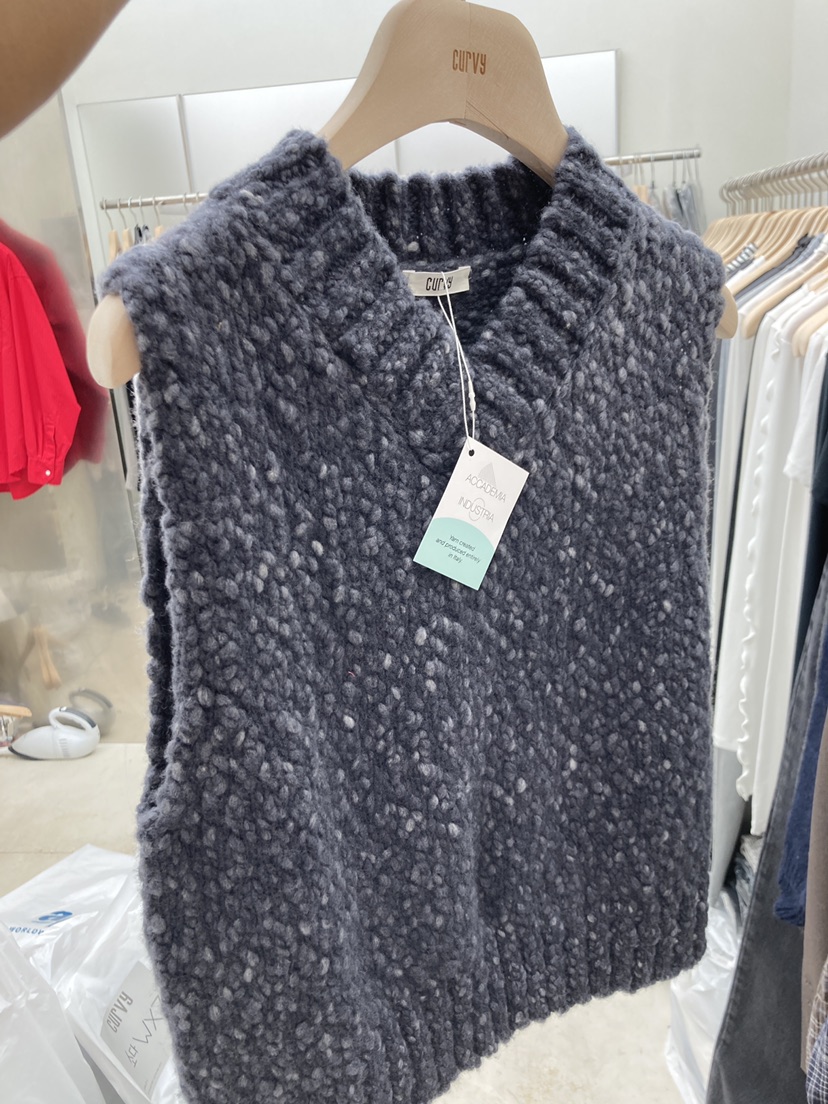 CURVY東大門㊣直郵女裝新品時尚真品人氣推薦熱賣吊帶背心羊毛CURVY吊帶/背心圖色3