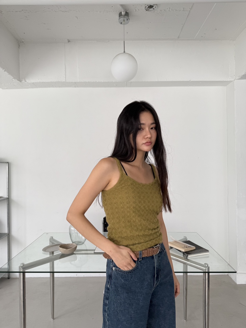 A P-STUDIO韓國直郵㊣女裝新品職業推薦25秋冬熱賣吊帶背心A P-STUDIO吊帶/背心