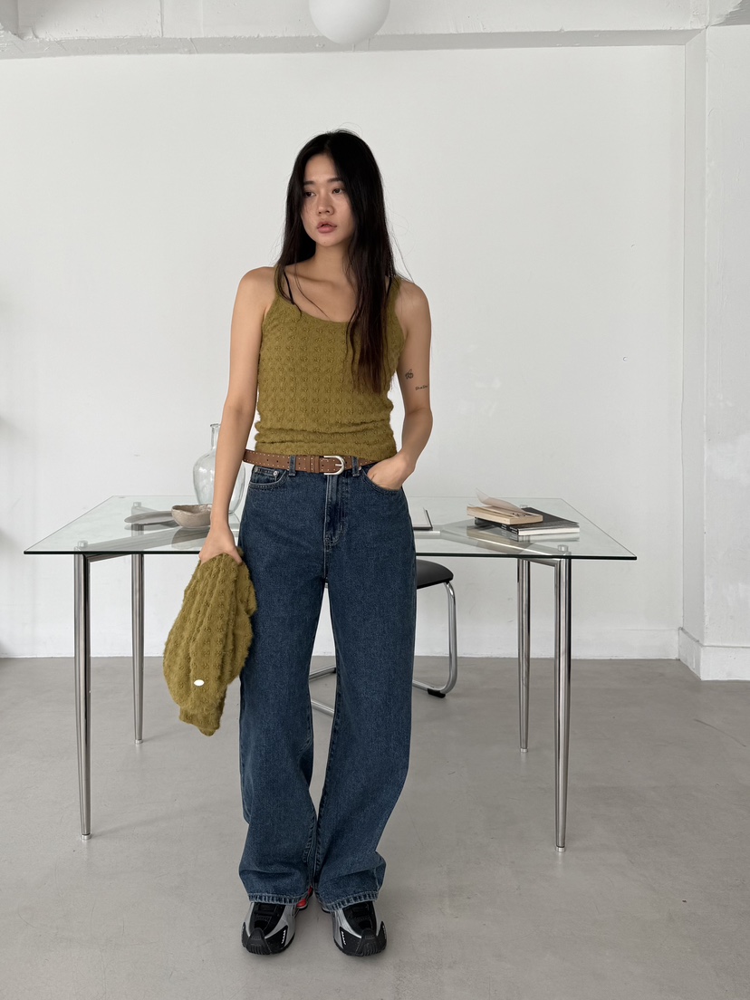 A P-STUDIO韓國直郵㊣女裝新品職業推薦25秋冬熱賣吊帶背心A P-STUDIO吊帶/背心