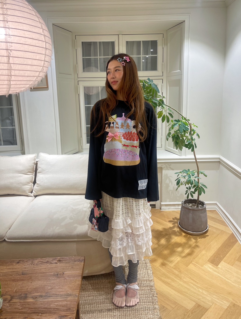 BOUTIQUE-L東大門㊣代購女士新款職業時尚熱賣25秋冬長袖T恤BOUTIQUE-L長袖T恤
