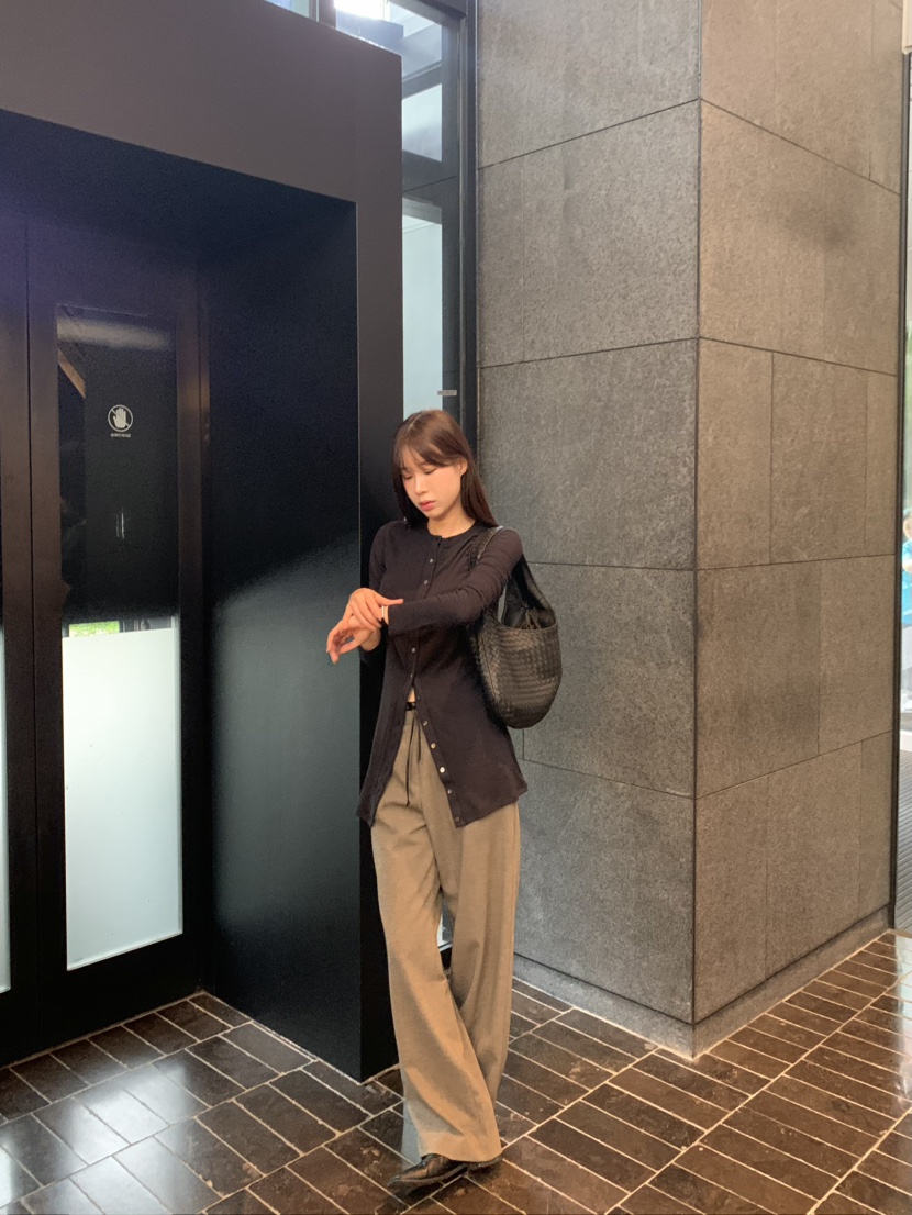 LEGACY東大門㊣直郵女裝新款時尚真品25秋冬長袖T恤開衫紐扣LEGACY長袖T恤