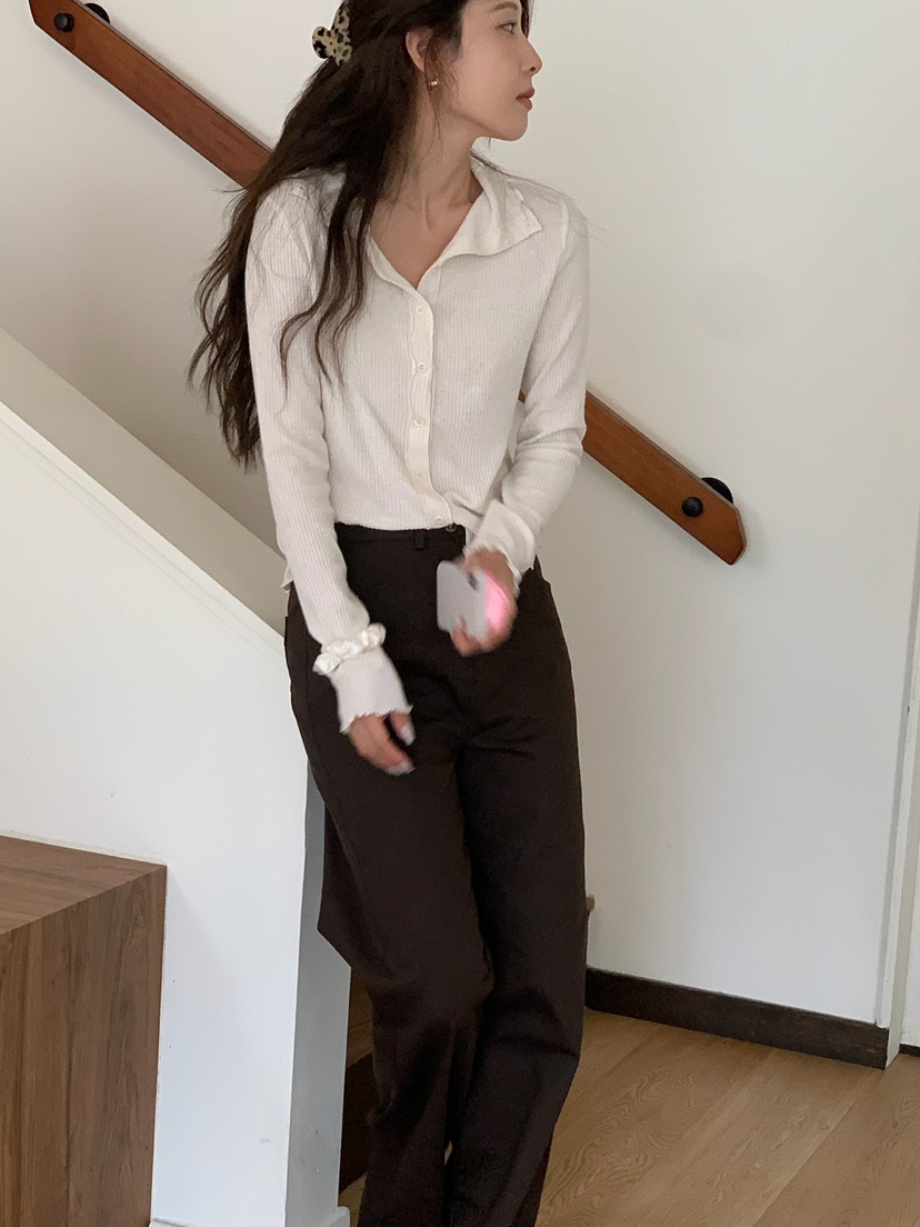 BLEECKER韓國代購㊣女士新品職業25秋冬熱賣人氣時尚牛仔褲BLEECKER牛仔褲