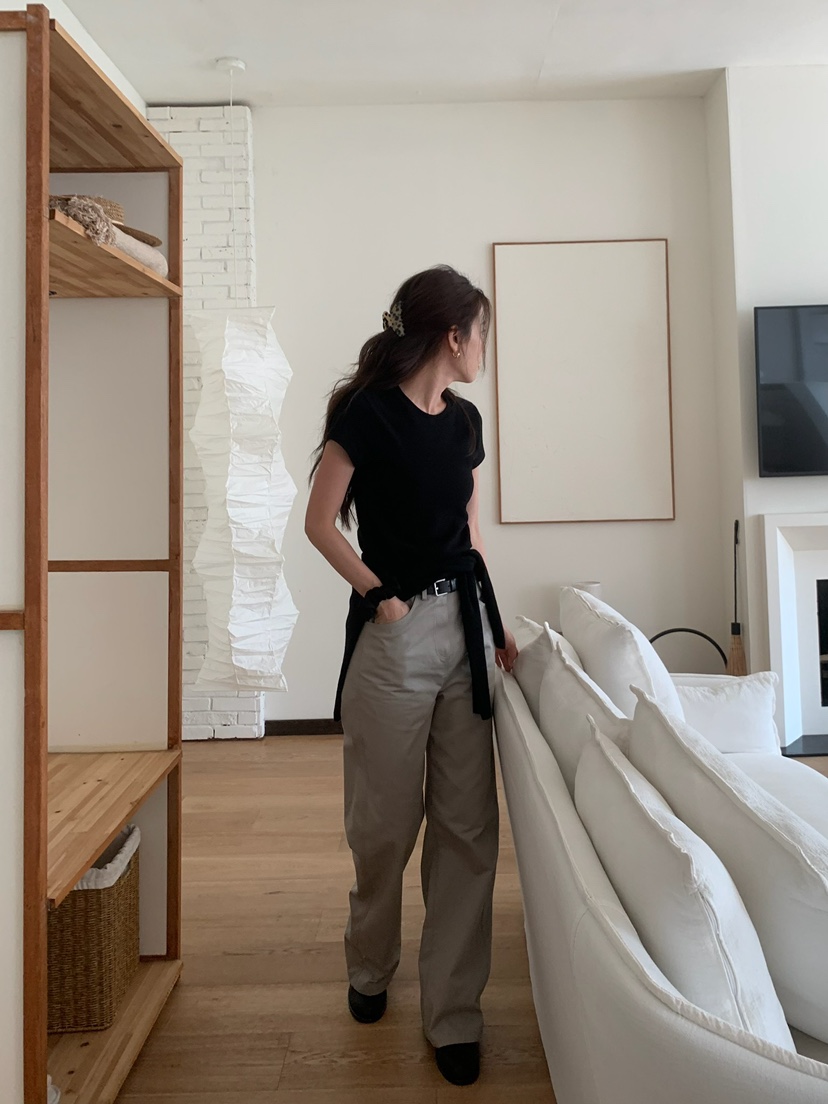 BLEECKER韓國代購㊣女士新品職業25秋冬熱賣人氣時尚牛仔褲BLEECKER牛仔褲