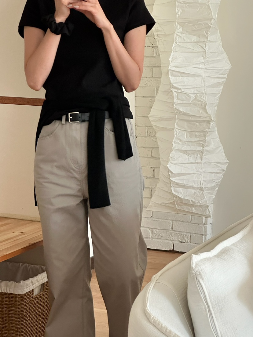 BLEECKER韓國代購㊣女士新品職業25秋冬熱賣人氣時尚牛仔褲BLEECKER牛仔褲