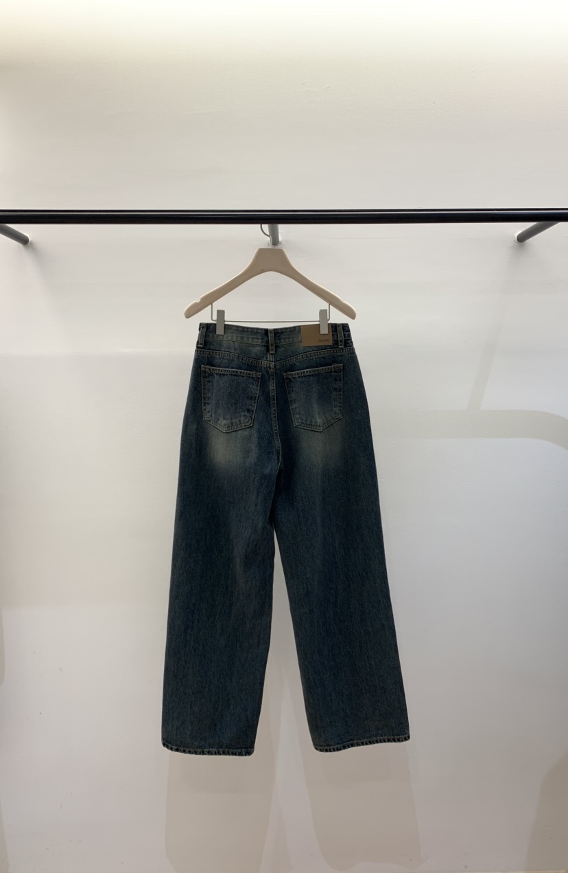 LA CREME東大門㊣直郵女裝新品真品休閑推薦人氣職業牛仔褲LA CREME牛仔褲