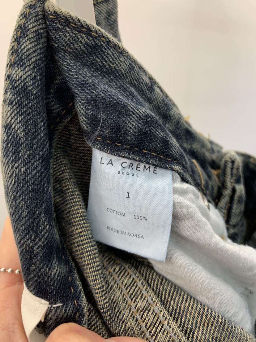 LA CREME東大門㊣直郵女裝新品真品休閑推薦人氣職業牛仔褲LA CREME牛仔褲