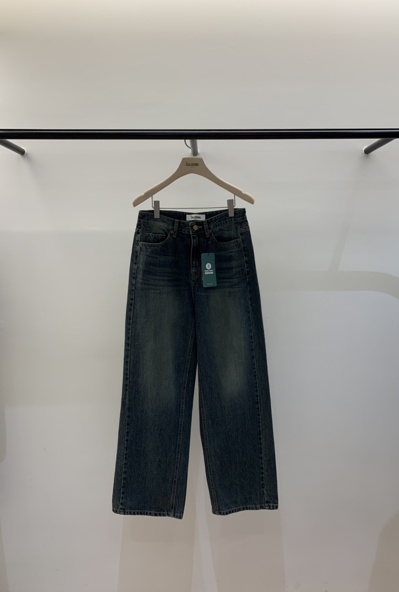 LA CREME東大門㊣直郵女裝新品真品休閑推薦人氣職業牛仔褲LA CREME牛仔褲