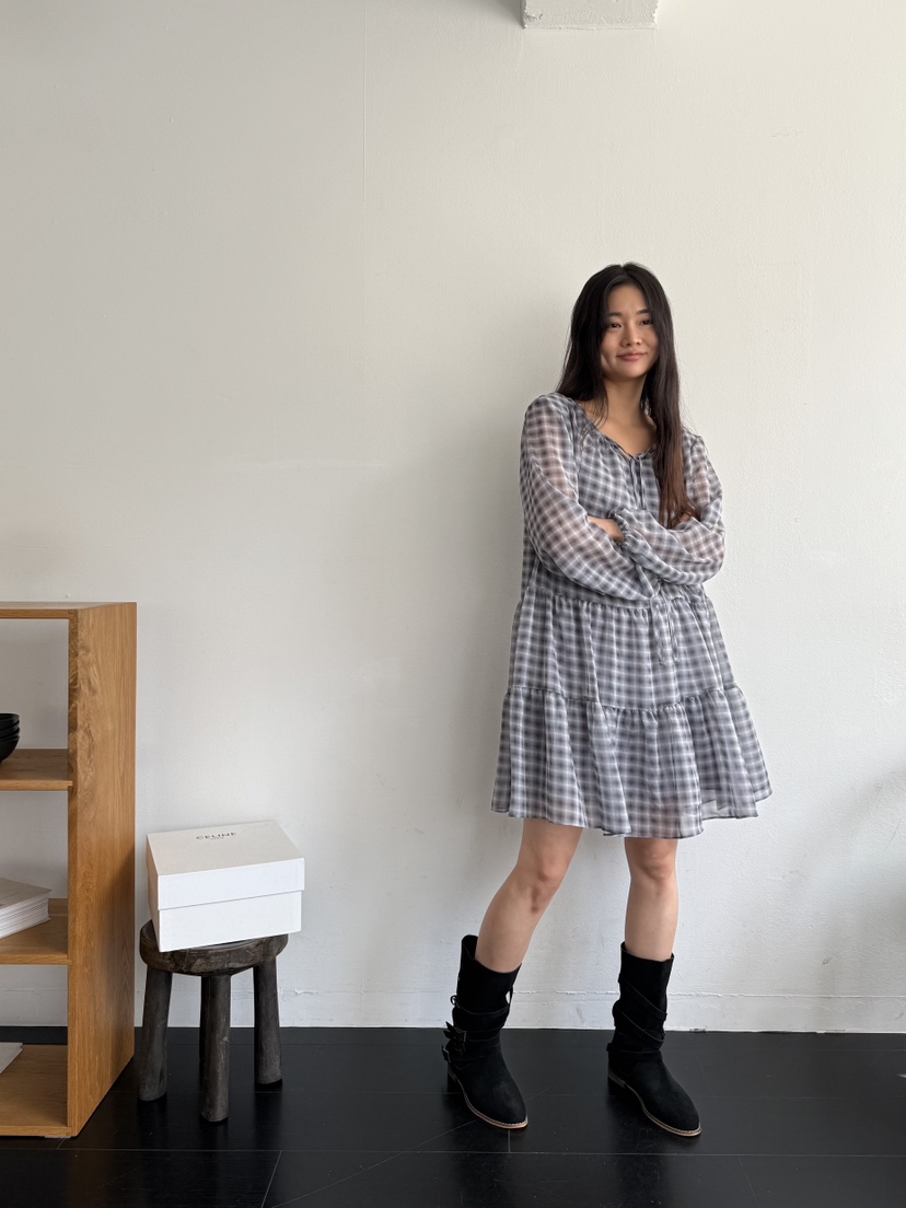 A P-STUDIO東大門㊣實拍女裝新款時尚推薦25秋冬真品連衣裙A P-STUDIO連衣裙