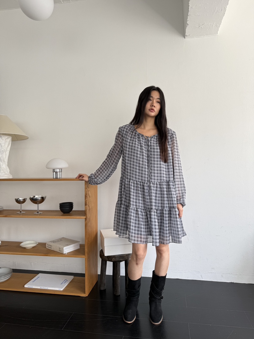 A P-STUDIO東大門㊣實拍女裝新款時尚推薦25秋冬真品連衣裙A P-STUDIO連衣裙