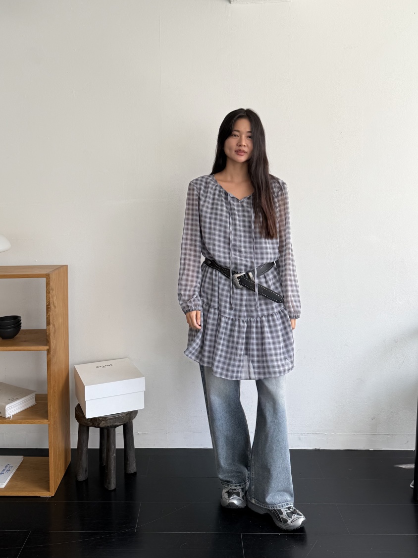 A P-STUDIO東大門㊣實拍女裝新款時尚推薦25秋冬真品連衣裙A P-STUDIO連衣裙