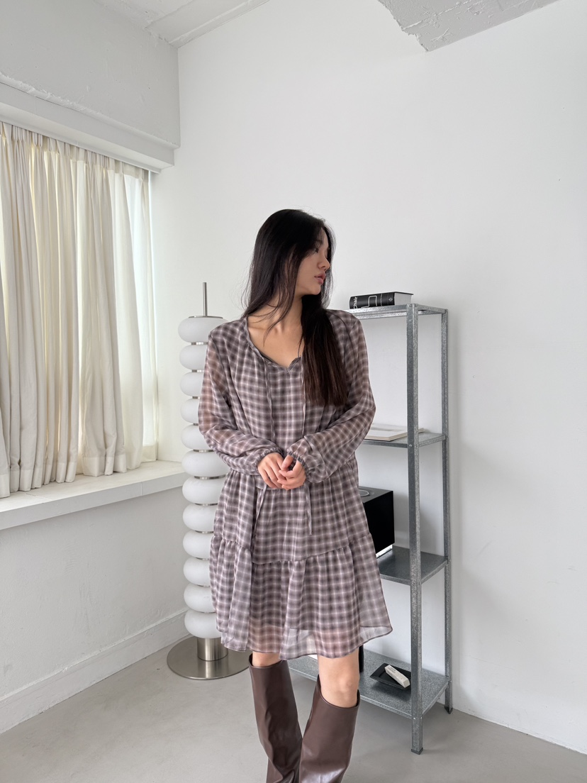 A P-STUDIO東大門㊣實拍女裝新款時尚推薦25秋冬真品連衣裙A P-STUDIO連衣裙