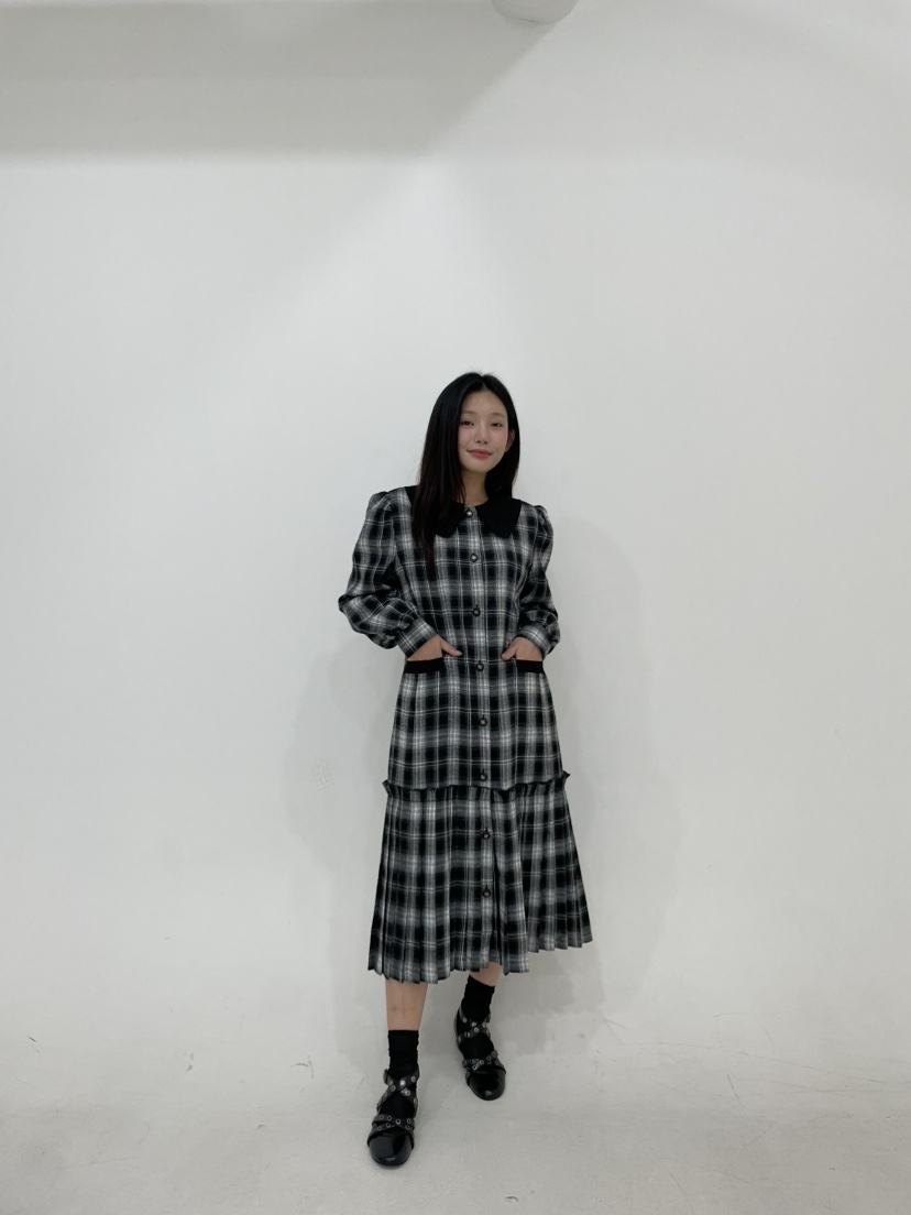ANNA VERRY-P韓國代購㊣女士新品人氣25秋冬熱賣推薦連衣裙ANNA VERRY-P連衣裙