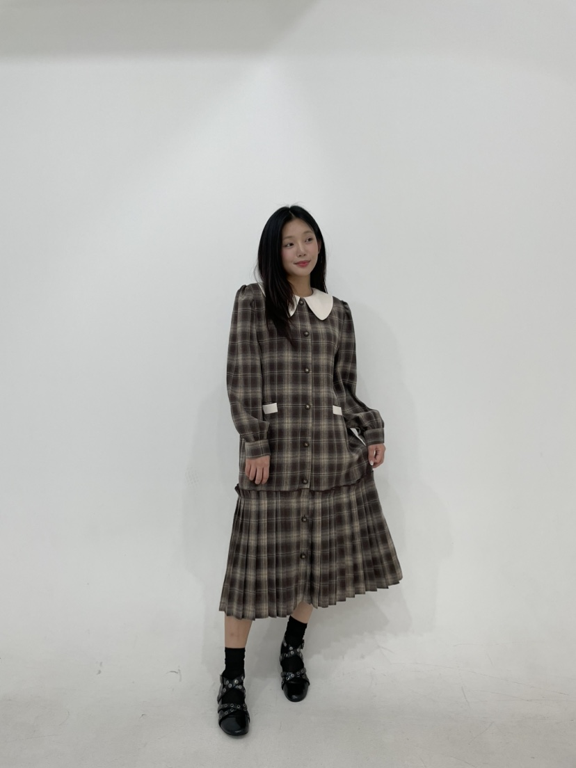 ANNA VERRY-P韓國代購㊣女士新品人氣25秋冬熱賣推薦連衣裙ANNA VERRY-P連衣裙
