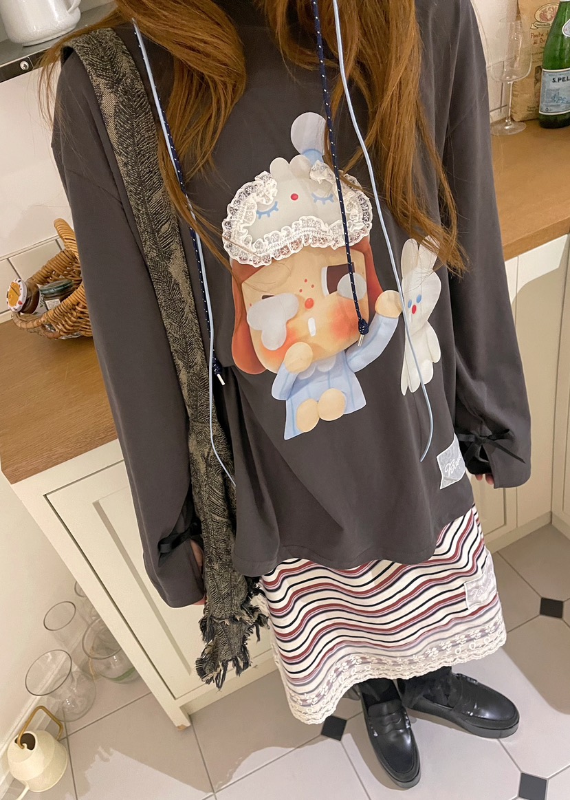 BOUTIQUE-L韓國直郵㊣女士新品職業人氣時尚熱賣休閑長袖T恤BOUTIQUE-L長袖T恤