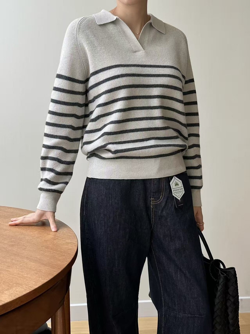 LE VASE韓國代購㊣女士新款真品25秋冬休閑推薦職業針織衫LE VASE針織衫