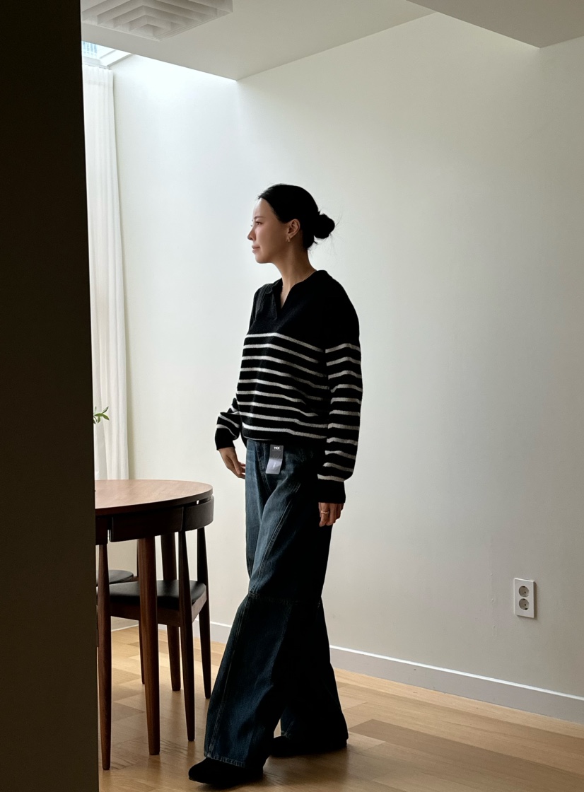 LE VASE韓國代購㊣女士新款真品25秋冬休閑推薦職業針織衫LE VASE針織衫