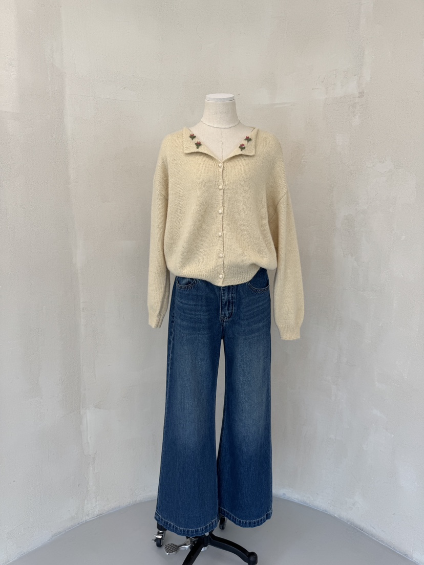 LAUNDRY韓國代購㊣女裝新款職業真品熱賣休閑牛仔褲直筒牛仔LAUNDRY牛仔褲