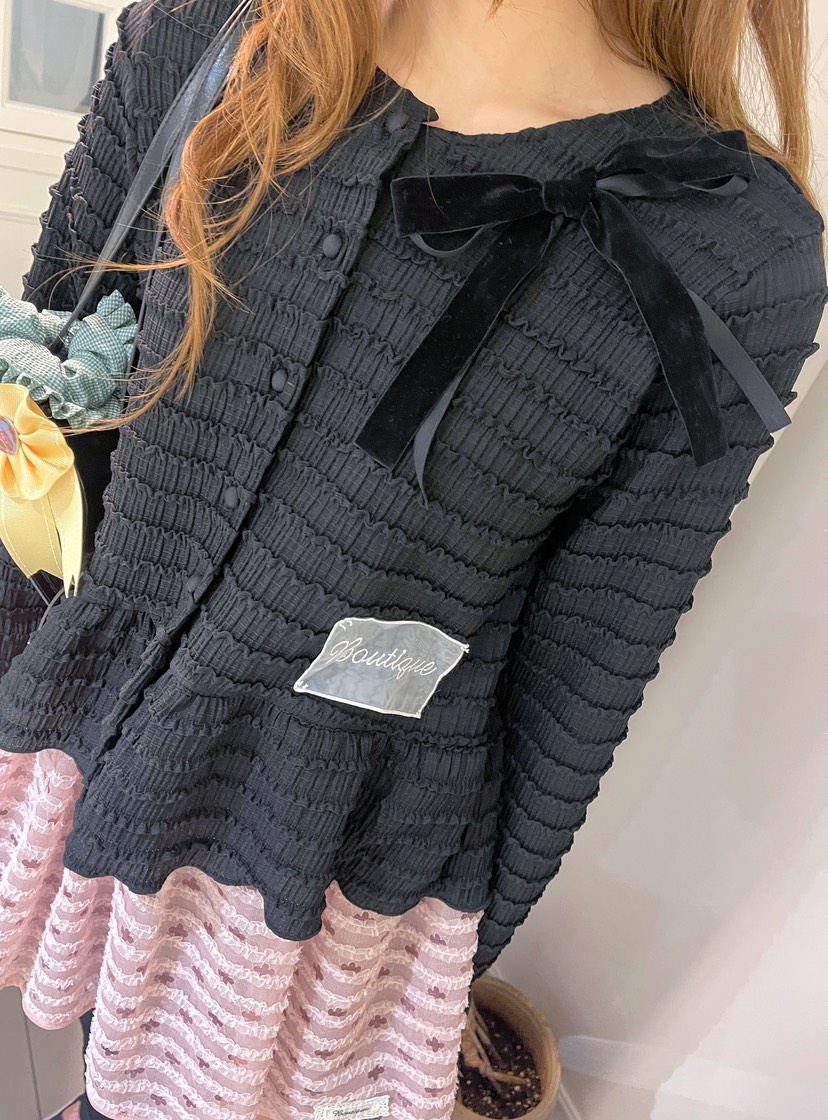 BOUTIQUE-L韓國代購㊣女裝新款休閑推薦職業25秋冬襯衫蕾絲衫BOUTIQUE-L襯衫/蕾絲衫