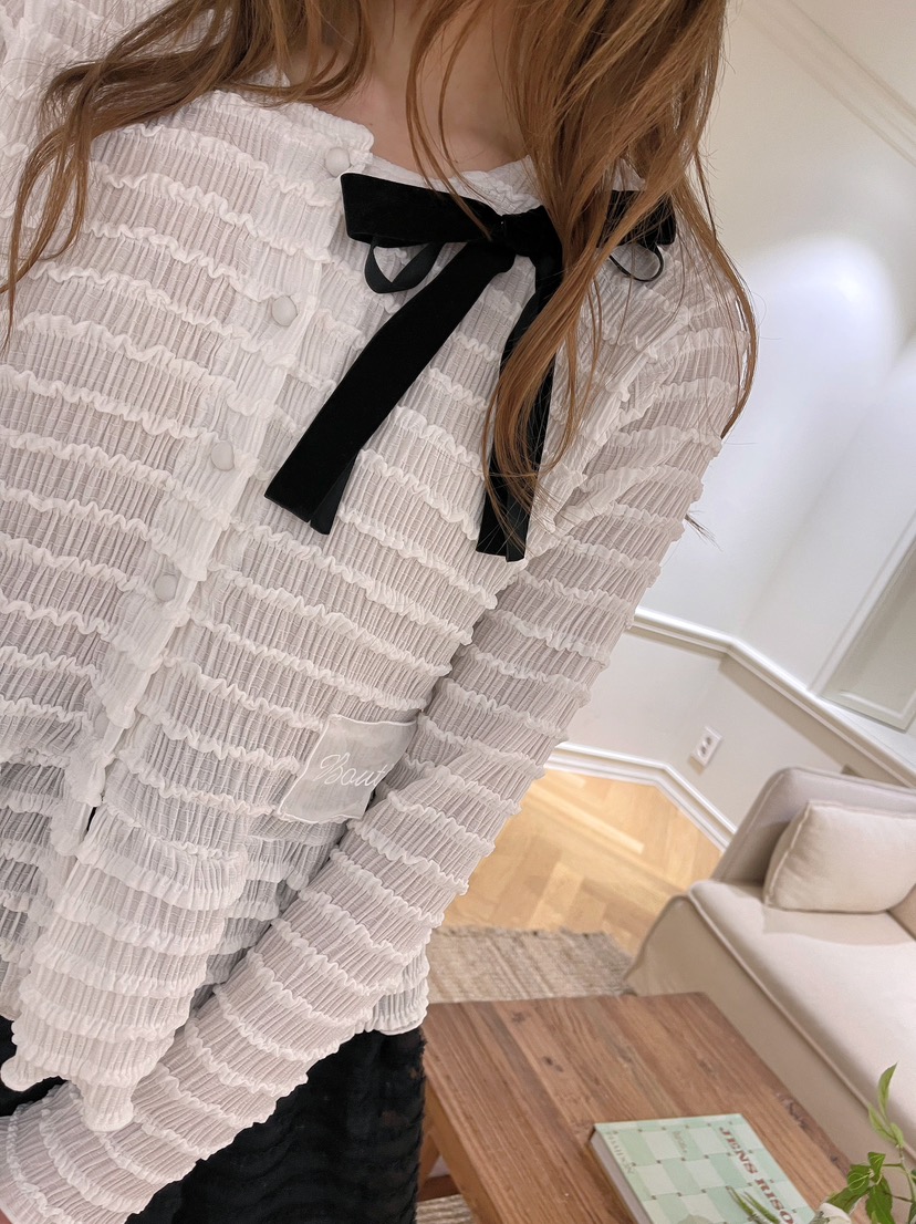 BOUTIQUE-L韓國代購㊣女裝新款休閑推薦職業25秋冬襯衫蕾絲衫BOUTIQUE-L襯衫/蕾絲衫