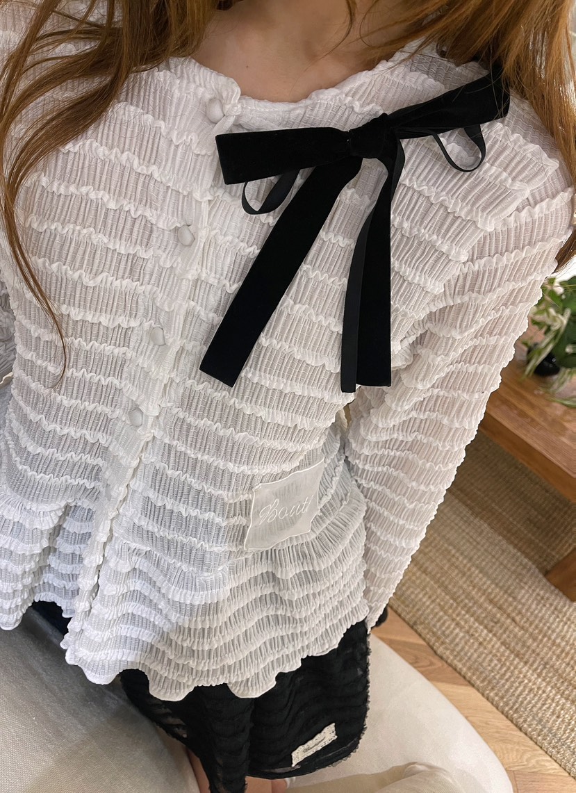 BOUTIQUE-L韓國代購㊣女裝新款休閑推薦職業25秋冬襯衫蕾絲衫BOUTIQUE-L襯衫/蕾絲衫