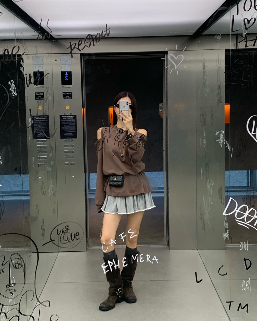 REVE CITE-L韓國直郵㊣女士新品熱賣休閑時尚推薦裙褲百褶REVE CITE裙褲