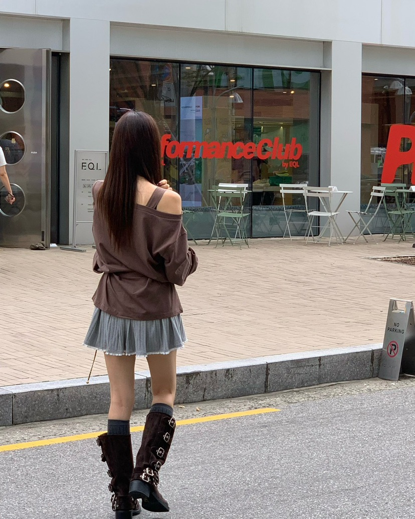 REVE CITE-L韓國直郵㊣女士新品熱賣休閑時尚推薦裙褲百褶REVE CITE裙褲