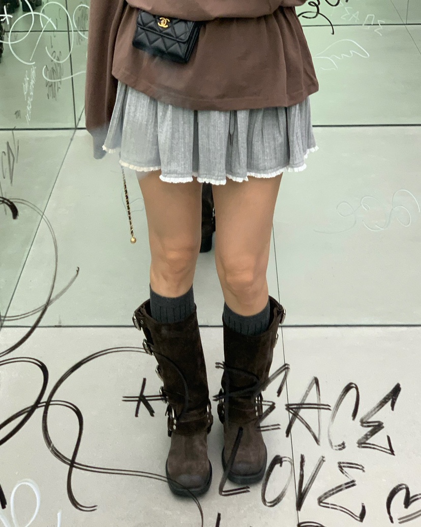 REVE CITE-L韓國直郵㊣女士新品熱賣休閑時尚推薦裙褲百褶REVE CITE裙褲