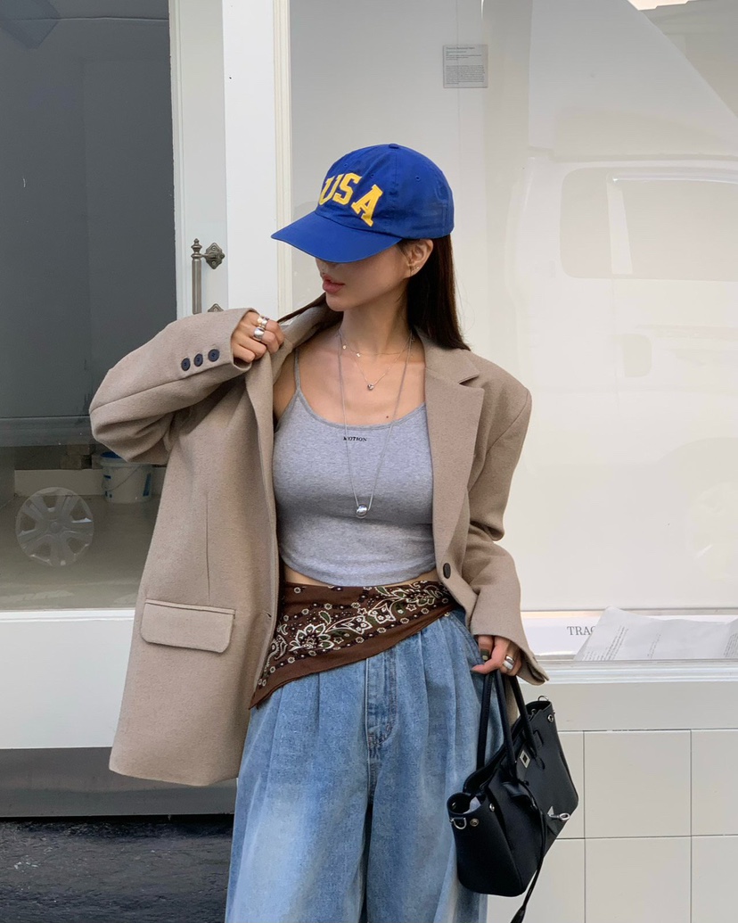 REVE CITE-L東大門㊣直郵女士新品職業休閑時尚人氣夾克寬松REVE CITE夾克