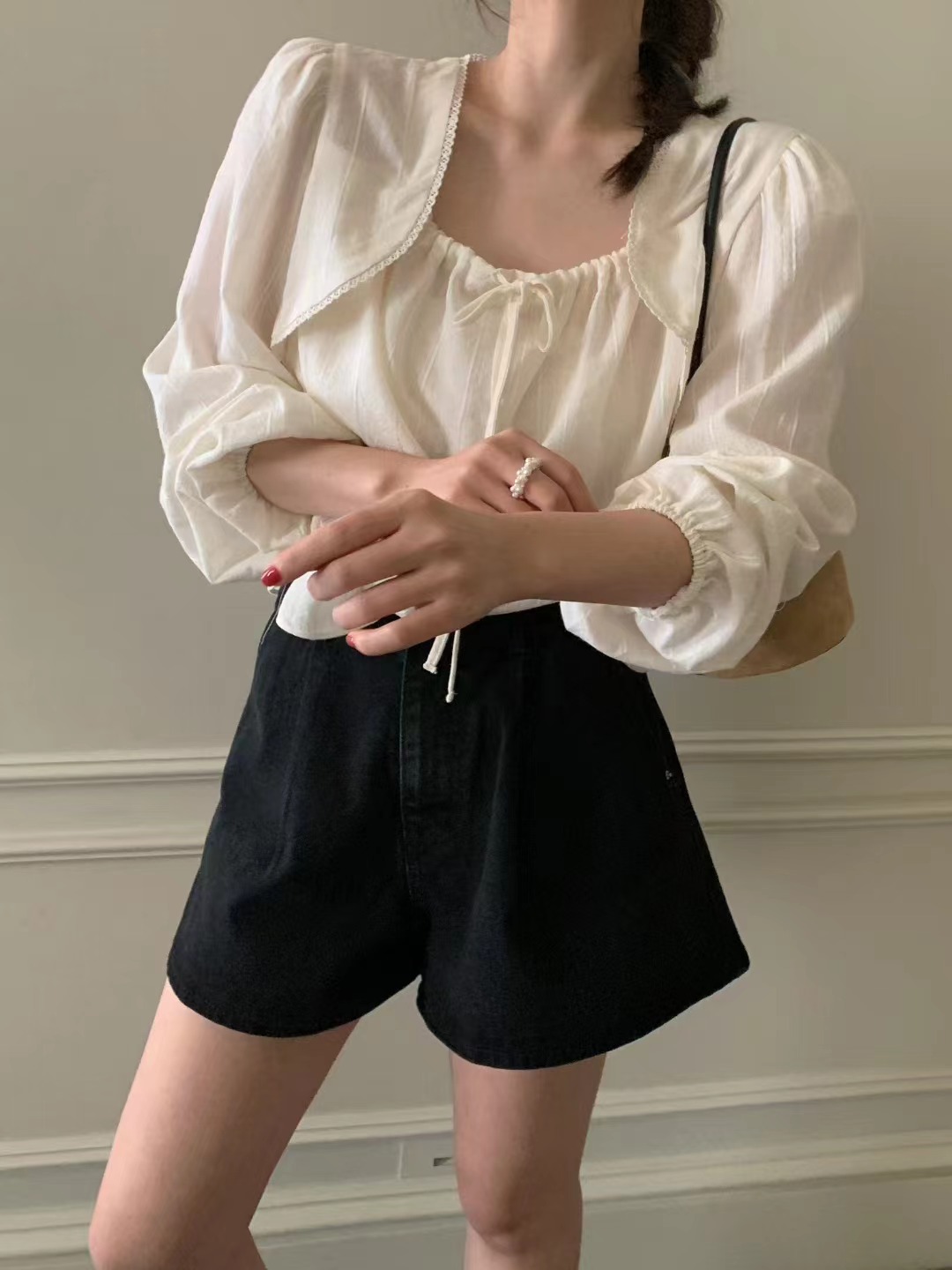 MELLOUNGE-멜라운지-T東大門㊣直郵女裝新品熱賣人氣短褲MELLOUNGE-T短褲